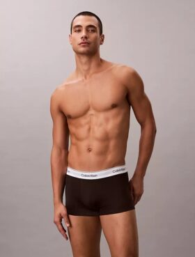 Conjunto de 3 boxers Low Rise Trunk em algodão Cotton Stretch Icon