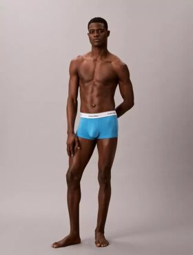 Conjunto de 3 boxers Low Rise Trunk em algodão Cotton Stretch Icon