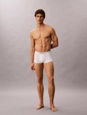 Conjunto de 3 boxers Low Rise Trunk em algodão Cotton Stretch Icon