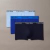 Conjunto de 3 boxers Low Rise Trunk em microfibra elástica Conjunto de 3 boxers Low Rise Trunk em microfibra elástica