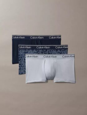 Conjunto de 3 boxers Low Rise Trunk em microfibra elástica Conjunto de 3 boxers Low Rise Trunk em microfibra elástica