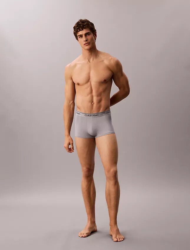 Conjunto de 3 boxers Low Rise Trunk em microfibra elástica Conjunto de 3 boxers Low Rise Trunk em microfibra elástica