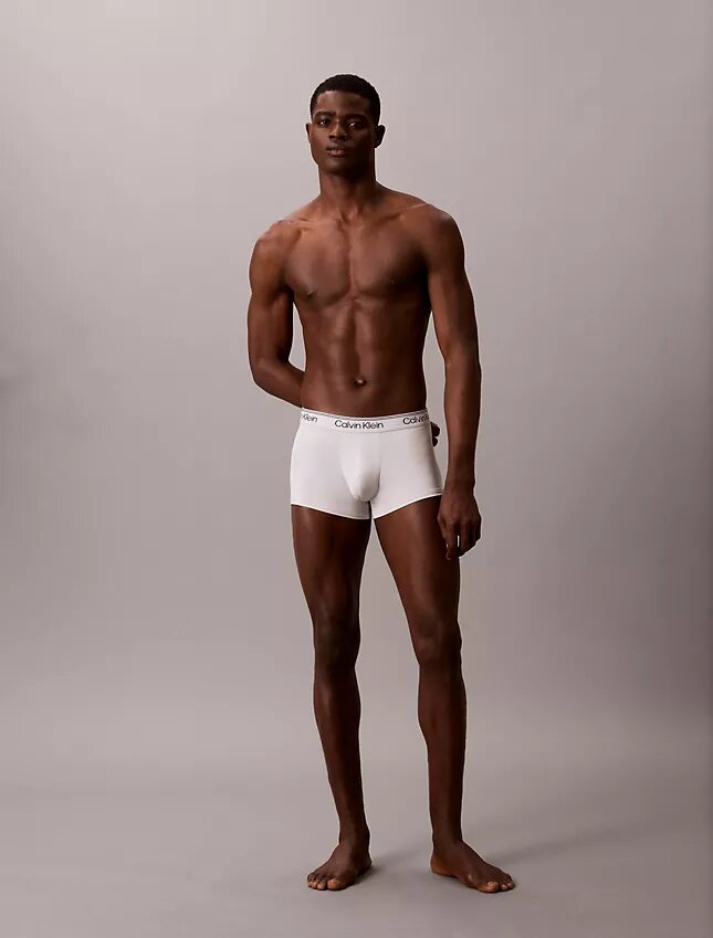 Conjunto de 3 boxers Low Rise Trunk em microfibra elástica Conjunto de 3 boxers Low Rise Trunk em microfibra elástica