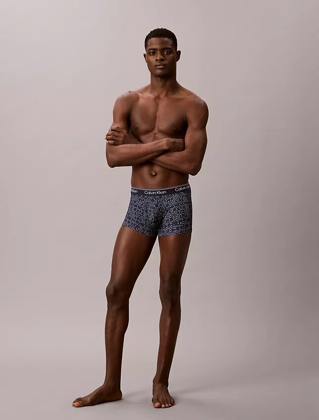 Conjunto de 3 boxers Low Rise Trunk em microfibra elástica Conjunto de 3 boxers Low Rise Trunk em microfibra elástica
