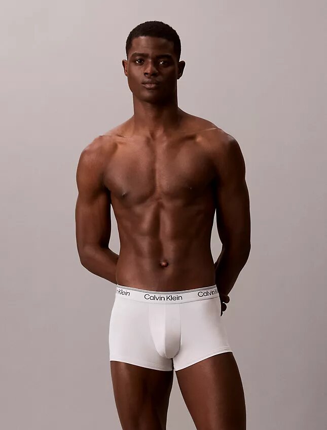 Conjunto de 3 boxers Low Rise Trunk em microfibra elástica Conjunto de 3 boxers Low Rise Trunk em microfibra elástica