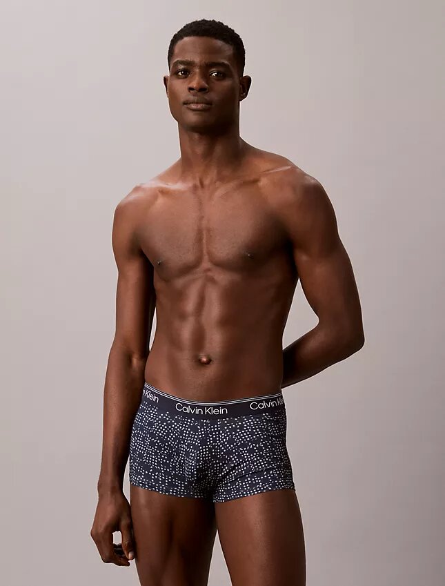 Conjunto de 3 boxers Low Rise Trunk em microfibra elástica Conjunto de 3 boxers Low Rise Trunk em microfibra elástica