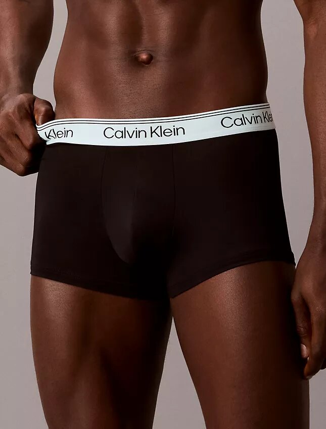 Conjunto de 3 boxers Low Rise Trunk em microfibra elástica Conjunto de 3 boxers Low Rise Trunk em microfibra elástica