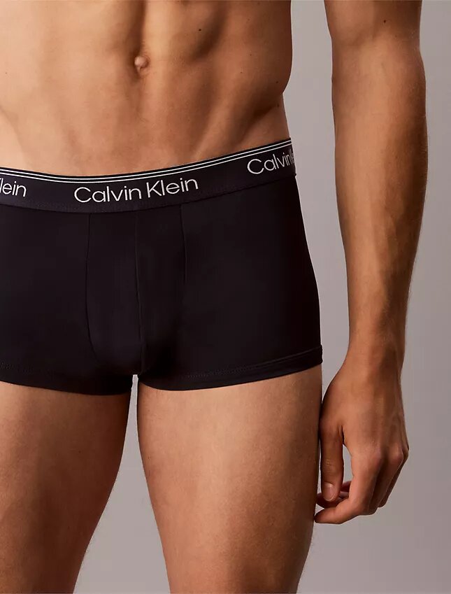 Conjunto de 3 boxers Low Rise Trunk em microfibra elástica Conjunto de 3 boxers Low Rise Trunk em microfibra elástica
