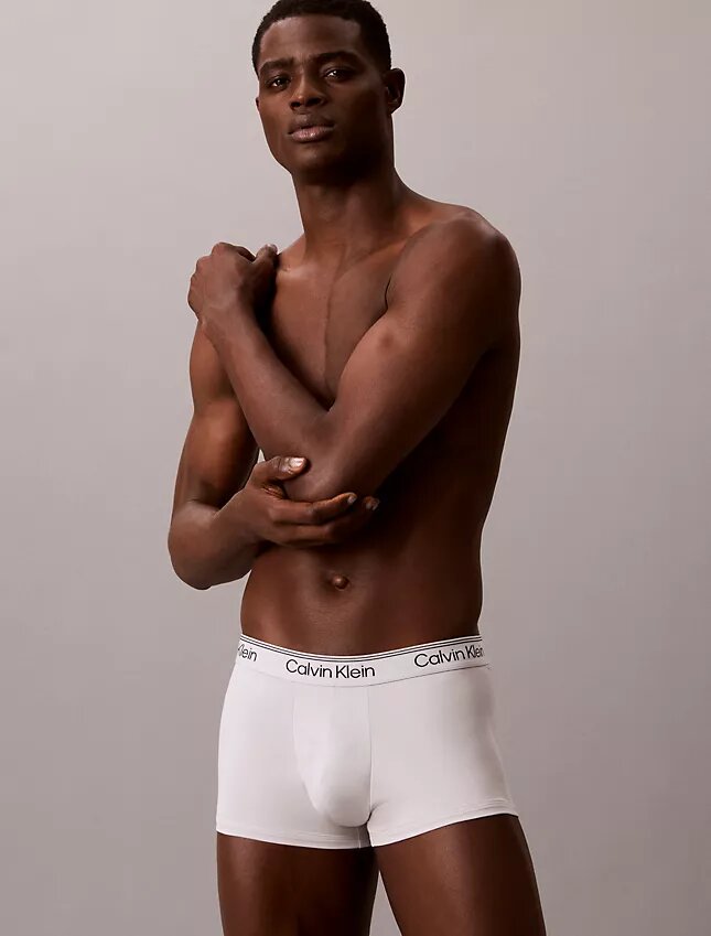 Conjunto de 3 boxers Low Rise Trunk em microfibra elástica Conjunto de 3 boxers Low Rise Trunk em microfibra elástica
