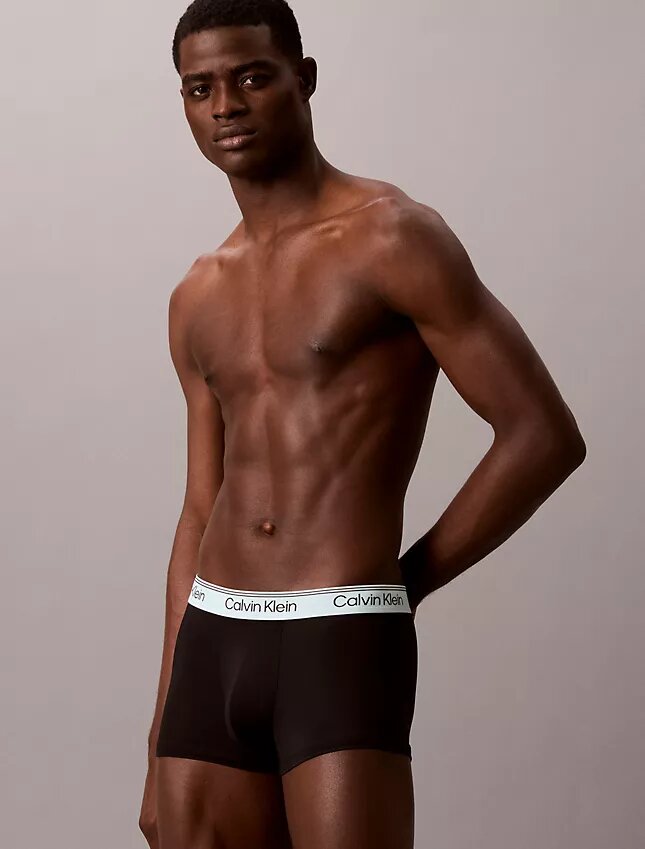 Conjunto de 3 boxers Low Rise Trunk em microfibra elástica Conjunto de 3 boxers Low Rise Trunk em microfibra elástica