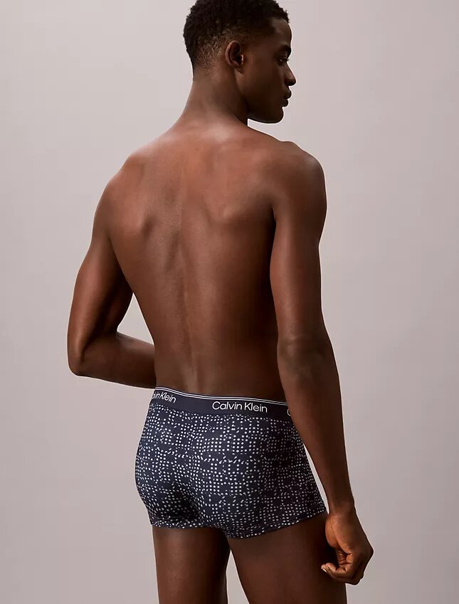 Conjunto de 3 boxers Low Rise Trunk em microfibra elástica Conjunto de 3 boxers Low Rise Trunk em microfibra elástica