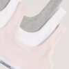 Conjunto de 3 Bralettes de algodão Cotton Stretch para meninas, Unlined Conjunto de 3 Bralettes de algodão Cotton Stretch para meninas, Unlined