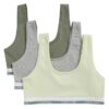 Conjunto de 3 Bralettes em Cotton Stretch para meninas Conjunto de 3 Bralettes em Cotton Stretch para meninas