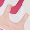 Conjunto de 3 Bralettes em Cotton Stretch para meninas Conjunto de 3 Bralettes em Cotton Stretch para meninas