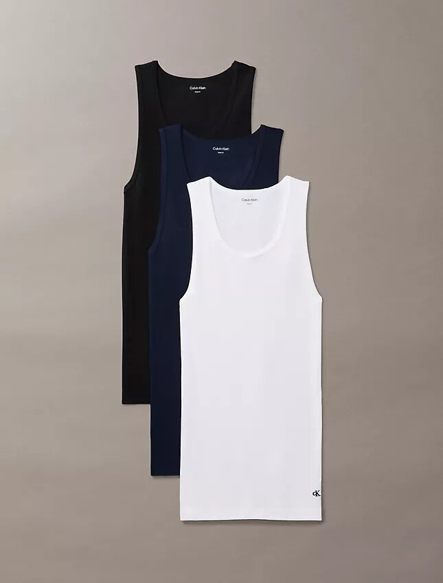 Conjunto de 3 camisolas sem mangas Cotton Classics Conjunto de 3 camisolas sem mangas Cotton Classics