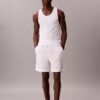 Conjunto de 3 camisolas sem mangas em mistura de Cotton Stretch Conjunto de 3 camisolas sem mangas em mistura de Cotton Stretch