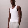 Conjunto de 3 camisolas sem mangas em mistura de Cotton Stretch Conjunto de 3 camisolas sem mangas em mistura de Cotton Stretch