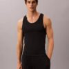 Conjunto de 3 camisolas sem mangas em mistura de Cotton Stretch Conjunto de 3 camisolas sem mangas em mistura de Cotton Stretch