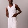 Conjunto de 3 camisolas sem mangas em mistura de Cotton Stretch Conjunto de 3 camisolas sem mangas em mistura de Cotton Stretch