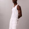 Conjunto de 3 camisolas sem mangas em mistura de Cotton Stretch Conjunto de 3 camisolas sem mangas em mistura de Cotton Stretch