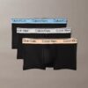 Conjunto de 3 cuecas boxer Low Rise Trunk em microfibra elástica