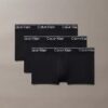 Conjunto de 3 cuecas boxer Low Rise Trunk em microfibra elástica
