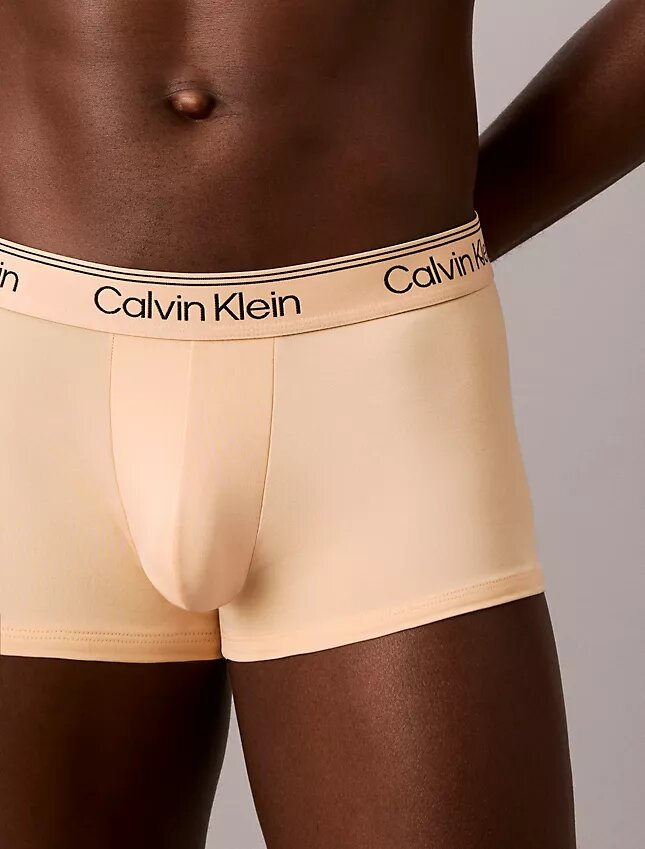 Conjunto de 3 cuecas boxer Low Rise Trunk em microfibra elástica Conjunto de 3 cuecas boxer Low Rise Trunk em microfibra elástica