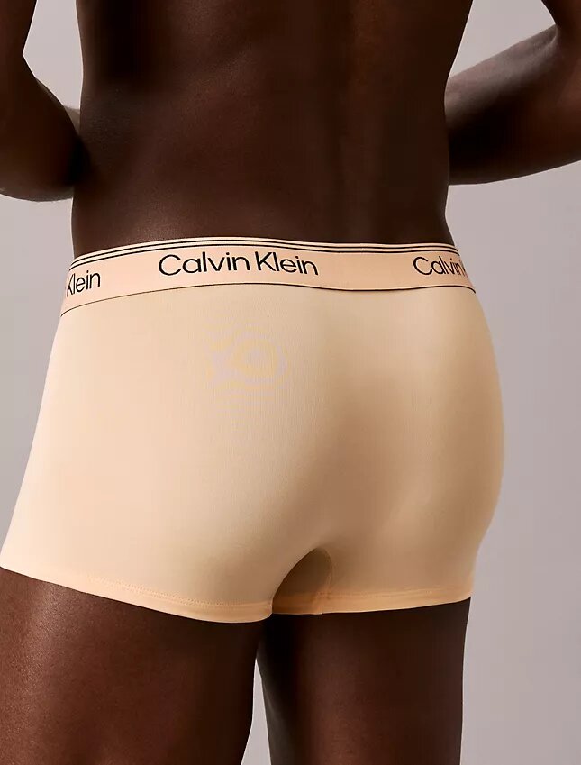 Conjunto de 3 cuecas boxer Low Rise Trunk em microfibra elástica Conjunto de 3 cuecas boxer Low Rise Trunk em microfibra elástica