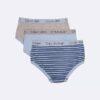 Conjunto de 3 cuecas de meninos em Cotton Stretch com logótipo Conjunto de 3 cuecas de meninos em Cotton Stretch com logótipo
