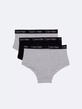 Conjunto de 3 cuecas de meninos em Cotton Stretch com logótipo