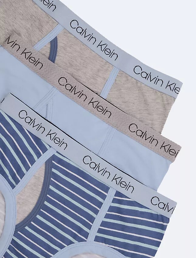 Conjunto de 3 cuecas de meninos em Cotton Stretch com logótipo Conjunto de 3 cuecas de meninos em Cotton Stretch com logótipo