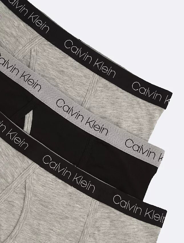 Conjunto de 3 cuecas de meninos em Cotton Stretch com logótipo Conjunto de 3 cuecas de meninos em Cotton Stretch com logótipo
