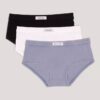 Conjunto de 3 cuecas Hipster desbotadas para meninas