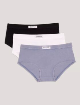 Conjunto de 3 cuecas Hipster desbotadas para meninas