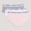 Conjunto de 3 cuecas Hipster em Cotton Stretch para meninas Conjunto de 3 cuecas Hipster em Cotton Stretch para meninas