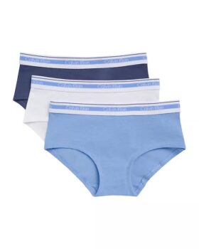 Conjunto de 3 cuecas Hipster em Cotton Stretch para meninas