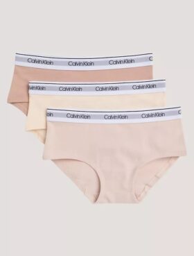 Conjunto de 3 cuecas Hipster em Cotton Stretch para meninas