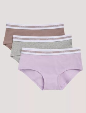 Conjunto de 3 cuecas Hipster em Cotton Stretch para meninas
