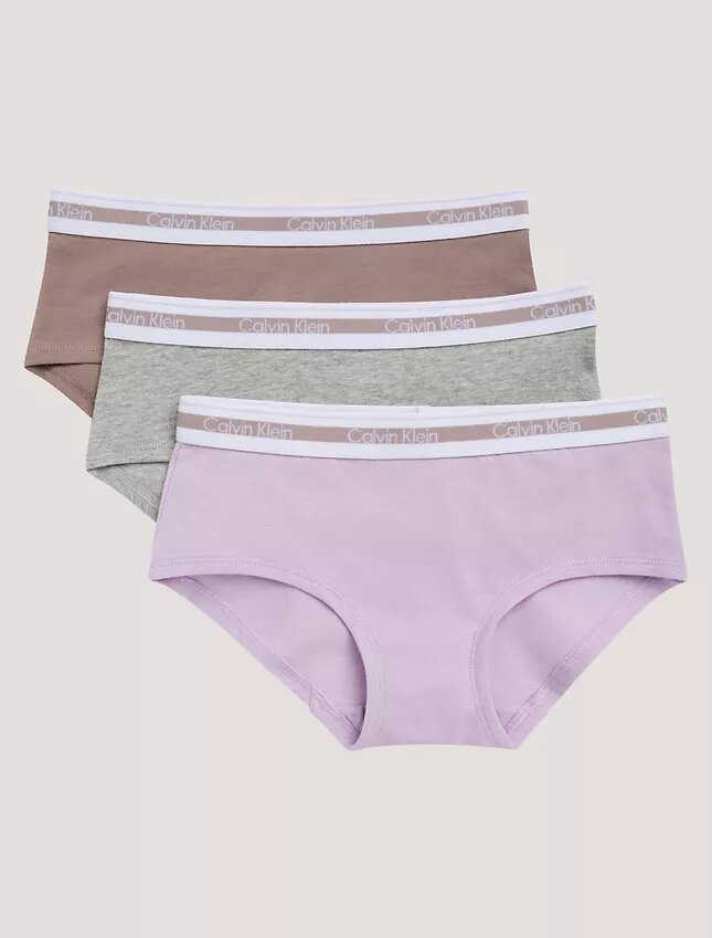 Conjunto de 3 cuecas Hipster em Cotton Stretch para meninas Conjunto de 3 cuecas Hipster em Cotton Stretch para meninas
