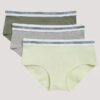 Conjunto de 3 cuecas Hipster em Cotton Stretch para meninas Conjunto de 3 cuecas Hipster em Cotton Stretch para meninas