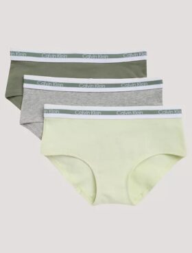 Conjunto de 3 cuecas Hipster em Cotton Stretch para meninas