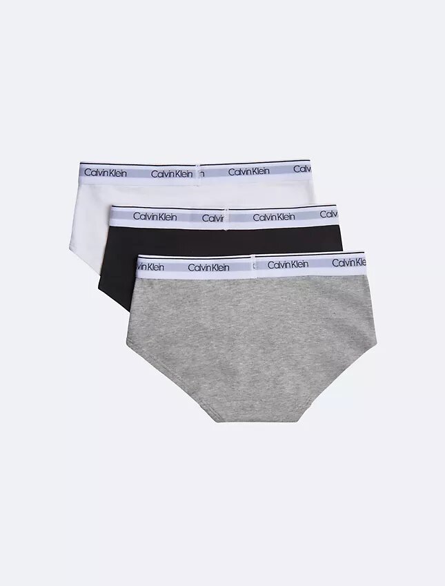 Conjunto de 3 cuecas Hipster Modern Cotton para meninas Conjunto de 3 cuecas Hipster Modern Cotton para meninas