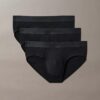 Conjunto de 3 cuecas justas pretas CK Black Conjunto de 3 cuecas justas pretas CK Black