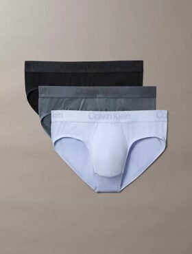 Conjunto de 3 cuecas justas pretas CK Black Conjunto de 3 cuecas justas pretas CK Black