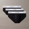 Conjunto de 3 cuecas slip de cintura baixa em Cotton Stretch Icon