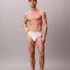 Conjunto de 3 cuecas slip de cintura baixa em Cotton Stretch Icon