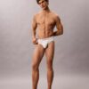 Conjunto de 3 cuecas slip de cintura baixa em Cotton Stretch Icon