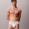 Conjunto de 3 cuecas slip de cintura baixa em Cotton Stretch Icon