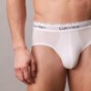 Conjunto de 3 cuecas slip de cintura baixa em Cotton Stretch Icon