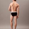 Conjunto de 3 cuecas slip de cintura baixa em Cotton Stretch Icon
